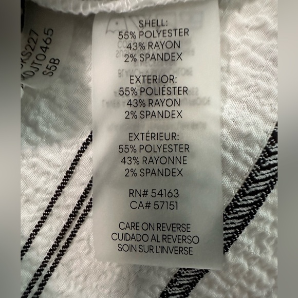 Women’s Calvin Klein Lightweight Stripe Wide-Leg Pants - Size Small - Picture 5 of 6